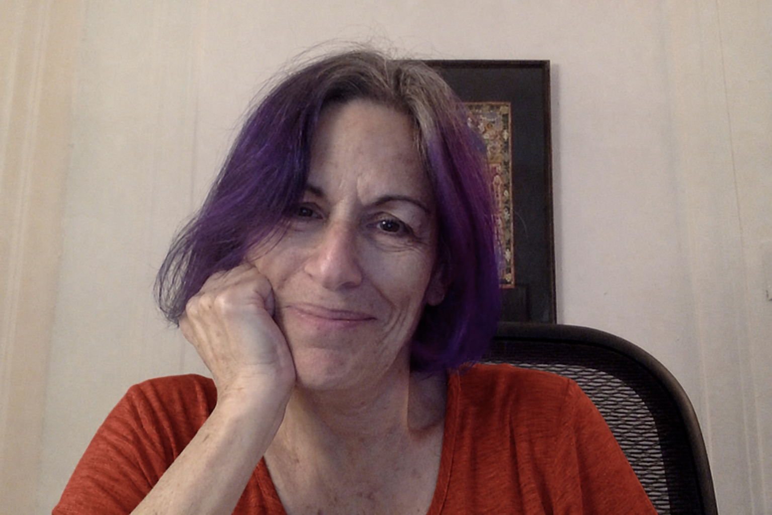Julie Marino, at her desk in New York City